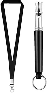 Dog Puppy Obedience Behavioral Aids Training Whistle with Lanyard Control Bark Stop Barking Deterrent to Pet with 16.5" Lanyard