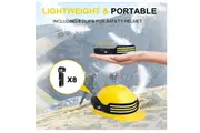 2 Pack Super Bright COB LED Head Torch, Motion Sensor, IPX4 Waterproof for Outdoors, Black