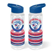 Western Bulldogs Tritan Sports Bottle with Wrist Bands
