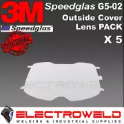 5x 3M Speedglas G5-02 Scratch Proof Outer Outside Cover Lens Welding Helmet 6260