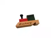 Personalized Locomotive Wooden Train Whistle