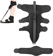 Plantar Fascia Brace - Foot-drop Flat-arch Brace - Adjustable Soft Ankle Compression Stretcher Improve Feet Inversion, Eversion