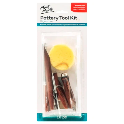 10pc Mont Marte Pottery Tool Kit Modelling Signature Artist Art Craft