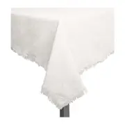 J.Elliot Avani 150x250cm Cotton Table Cloth Protector Party Desk Cover Ivory