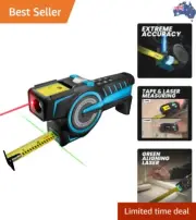 3-in-1 Digital Tape Measure, 100m Laser Tape Measure & Auto Lock Tape with In...