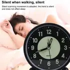 4-inch Metal Luminous Alarm Clock Round Table Clock Night Light Clock Study