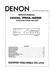 Denon PMA-425R Pre-Main Amplifier Owners Manual