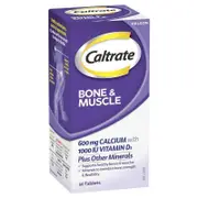Caltrate Bone & Muscle Support, 60 Tablets with Calcium & Vitamin D