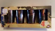 AMC The Walking Dead Pint Glass 4 Pack Set Rick Glenn Daryl Negan 16 oz New