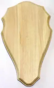 Natural Wooden base Shield Trophy Mounting Plaque For Fallow Deer and Wolf skull