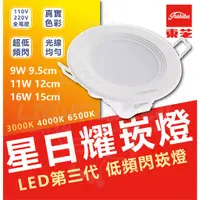 在飛比找蝦皮購物優惠-附發票 現貨 TOSHIBA 東芝 LED 星日耀崁燈 9W