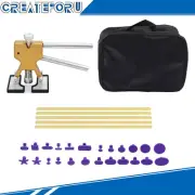 Dent Puller Repair Tool Kit Paintless Hail Repair Removal Lifter with 24pcs Tabs
