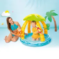 在飛比找momo購物網優惠-【INTEX】Vencedor 熱帶島嶼嬰兒泳池 充氣游泳池