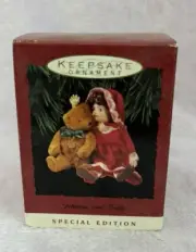 JULIANNE AND TEDDY 1993 HALLMARK KEEPSAKE ORNAMENT NIB