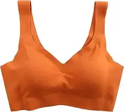[Generic] Comfy Maternity Bra Women Fashion Solid Color Trackless Vest Underwear Without Steel Ring Sports Sleep Bra Extra Support Sports Bras for Women