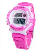 在飛比找蝦皮購物優惠-G782b 青少年防水數字粉色運動手錶
