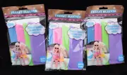 Lot of 12 Freezy Sleeve Reusable Popsicle Frozen Yoghurt Holder Bags BPA Free