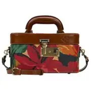 Patricia Nash Brescia Leather Mini Train Case Spring MultiI NWT