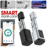 Smart Tuya App Keyless Lock Cylinder Finger prints Remote Control Lock 60-90mm