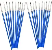 Paint Brushes,20 Pcs Round Paint Brushes,Small Brush Bulk for Miniature Detail Painting,Kids Acrylic Paint Brushes,Classroom Watercolor Canvas, Face Painting
