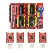 CNC Kit 1X Shield & 4X A4988 Drivers for Arduino UNO R3 ATmega328P CH340G