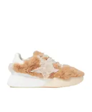 Stella McCartney Loop Lace-Up Sneakers 39 Nude