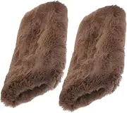 [Abaodam] 2pcs Faux Fur Hand Warmer Pouch for Boys and Girls and Adults Plush Hand Portable Warmth for Outdoor Activities Light Brown Retention and Versatile Comfort