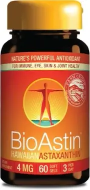 Nutrex Hawaii BioAstin Hawaiian Astaxanthin - 4mg, 60 Softgels - Farm-Direct Pre