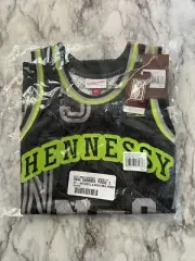 NWT NBA x Hennessy Mitchell & Ness Hardwood Classics Neon Swingman Jersey - S