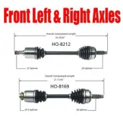 Brand New Front Left and Right Axles for Acura TSX 2004-2008 2.4L All Models