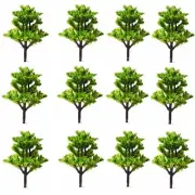 20* Model Trees HO-Scale Park Scenery Train Railroad Plastic Tree Scene Layout