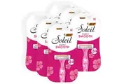 18pc Bic Women's Soleil Simply Smooth 3 Blade Razors Shaver Flower Handle
