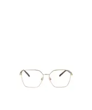 geometric-frame glasses 54 White