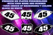 Yamaha TTR 90 Custom Pre Printed Number plate Backgrounds