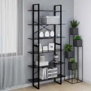 NNEVL High Cabinet Black 100x30x210 cm Chipboard