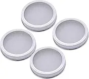 Kisangel Mason Jar Airtight Lid Sprouting Screen 6 Pack Stainless Steel Sprouting Lids for