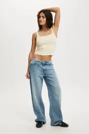 [Cotton On Women] Cotton On Women - Lyocell Wide Pant - Coast blue 20 COAST BLUE