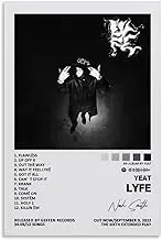 Yeat Poster Lyfe Album Poster Canvas Painting Wall Art Picture Home Decor Print For Bedroom Living Room Dorm Study Bar Office 12x18inch(30x45cm)