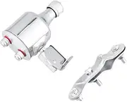 CHILDWEET 1 Set Dynamo Bike Headlight with Stand Holder No Battery Needed Easy to Install Night Light for Safe Cycling Silver