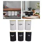 Airtight Storage Canisters Set Pantry Jars Decor Simple Storage Containers for