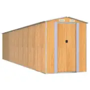 Garden Shed Outdoor Storage Tool Workshop Sheds Light Brown 192x855x223cm