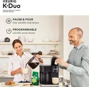 Keurig K-Duo Single Serve K-Cup Pod ,Carafe Coffee Maker Black (2 makers in one)