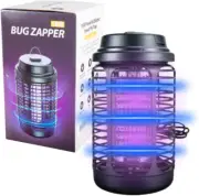 2-In-1 High-Efficiency Bug Zapper - Indoor & Outdoor Use, 3800-4200V Powerful...