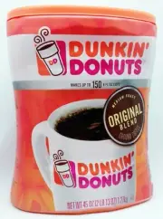 1 CAN Dunkin Donuts ORIGINAL BLEND Ground Coffee Medium Roast 45 OZ / 1.27 kg