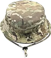 SGQTZDZQ Camo Bucket Boonie Hat for Men Women Military UPF50+ Hunting Bush Jungle Fishing Wide Brim Army Military Sun Cap Safari Hat for Hunting Beach Airsoft Camping