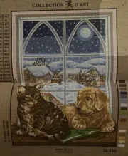 Printed needlepoint Tapestry Friends In A Window Canvas Only 40x50cm