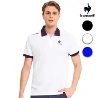 在飛比找momo購物網優惠-【LE COQ SPORTIF 公雞】基礎百搭短袖POLO衫