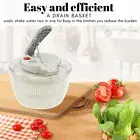 Salad Spinner Lettuce Dryer Easy Press Vegetable Dryer Spinner 3L Salad jedwt