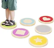 Stepping Stones for Kids and Toddlers - Balance Obstacle Course - Floor Is Lava Game - 6PCS Set for Ages 1-3, 3-5