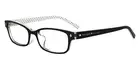 Kate Spade LUCYANN/F Women Eyeglasses Black Pattern White 52mm New & Authentic